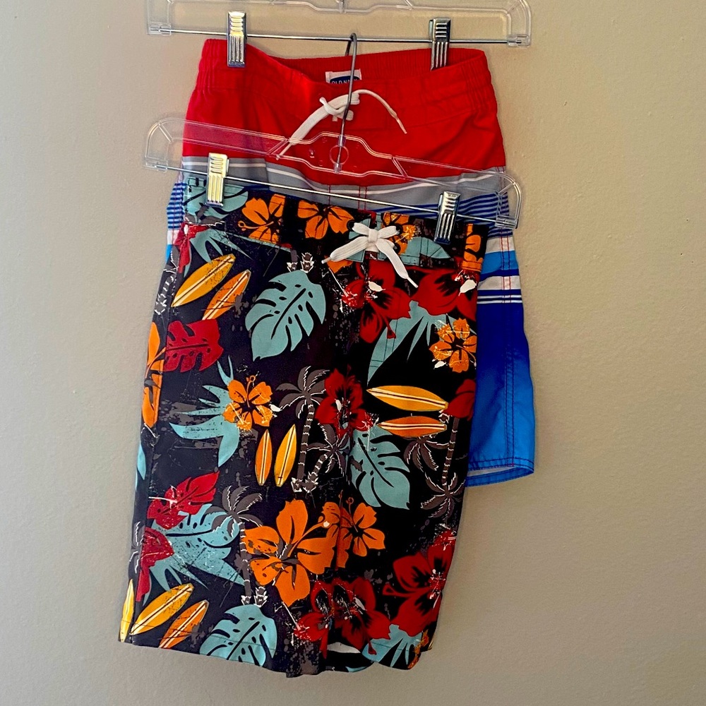 2 Boys Swim trunks Sz 8